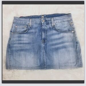 7 for all mankind mini skirt size 28